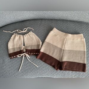 SHEIN Stripe Knit Set